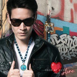 Blue Ohm Chainmail Necklace